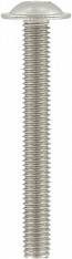 Винт с полукруглой головкой с шестирадиусным шлицем (TORX) и прессшайбой, полная резьба